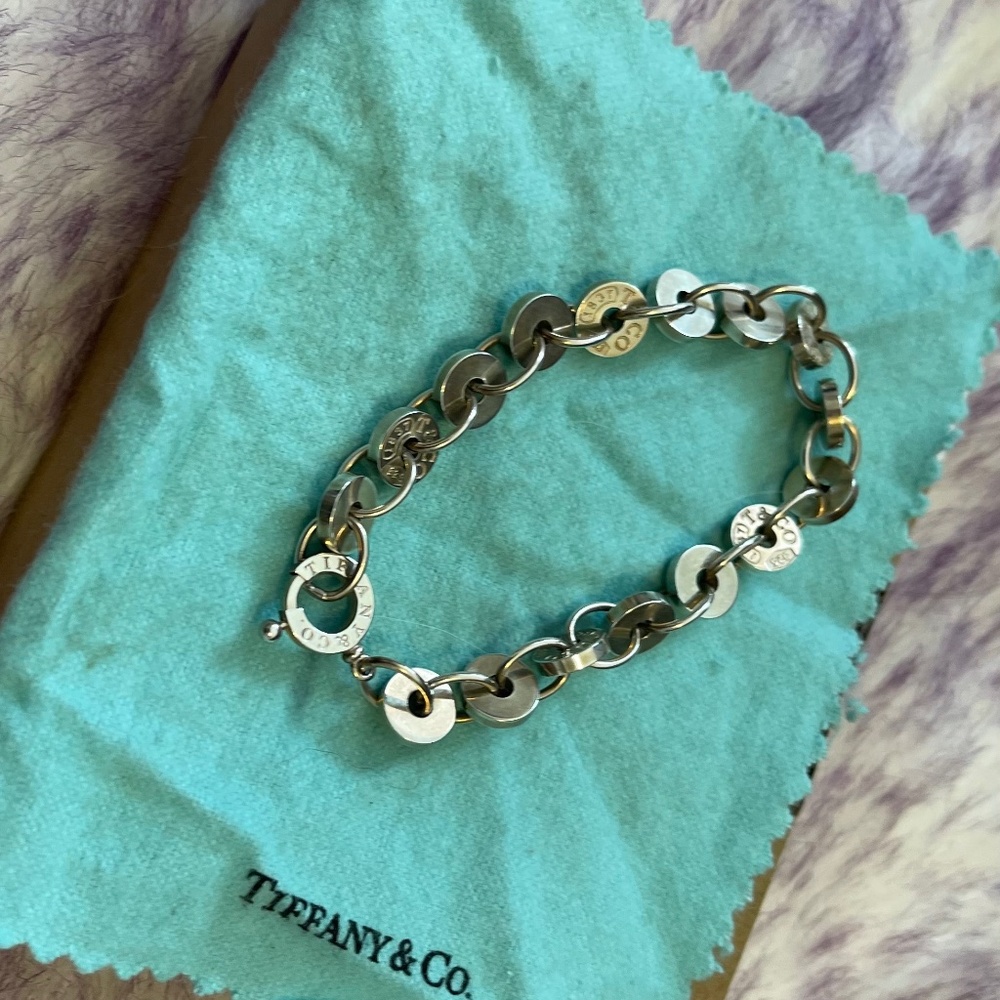 Tiffany & Co 1837 Circle Bracelet Sterling Silver Bracelet- Medium
